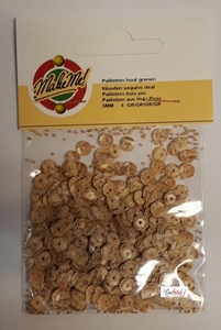 Pailletten Make Me 1009 facon 5mm hout grenen