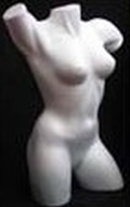 xStyropor Torso volle vorm groot Vrouw art. 83202B