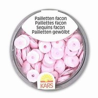 Pailletten 6mm facon,KARS118369-0109 opak baby roze OP=OP