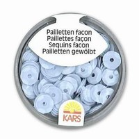 Pailletten 6mm facon,opak baby blauw KARS118369-0115 OP=OP