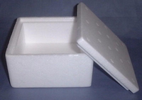 Styropor doosje Vierkant 13x13x7cm art. 21395