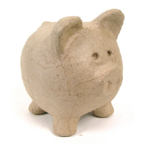 Decopatch AC764C Papier-mache Spaarvarken spaarpot 12x12x12cm