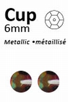 Pailletten 6mm facon, metal zwart 414