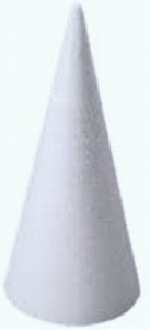 Styropor kegel 40cm stevige kwaliteit