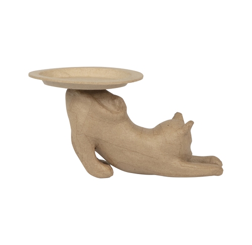 Decopatch AC904C Papier-mache Poes met schaal 22cm hoog
