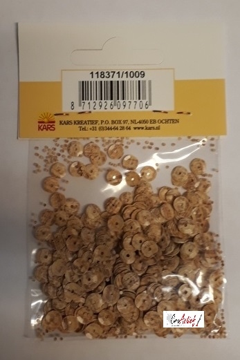 Pailletten 5mm facon hout grenen 118371/1009